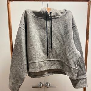 Zara Knit Hooded Sweatshirt
